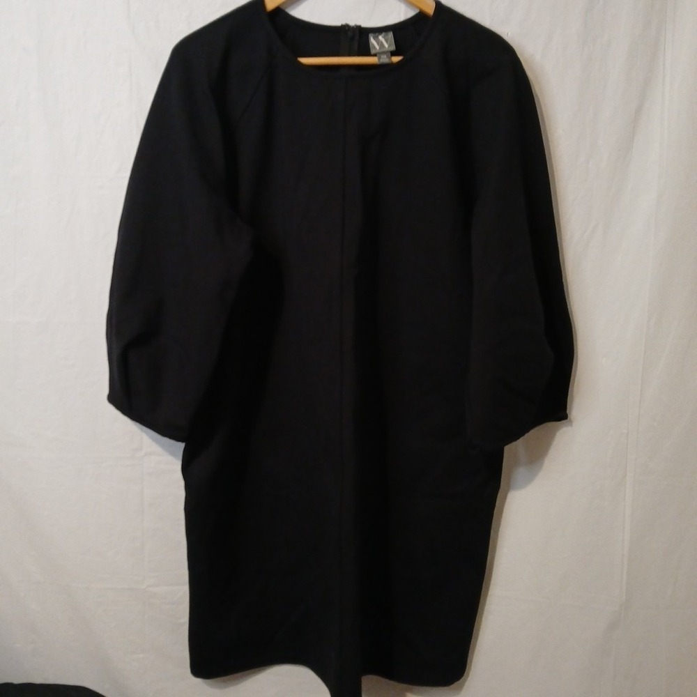 Worthington Dress Size XXL Black Sleeves 3/4 Women Dress
